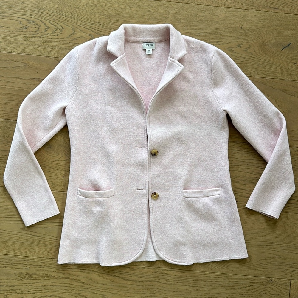 Crew light pink Sweater Blazer